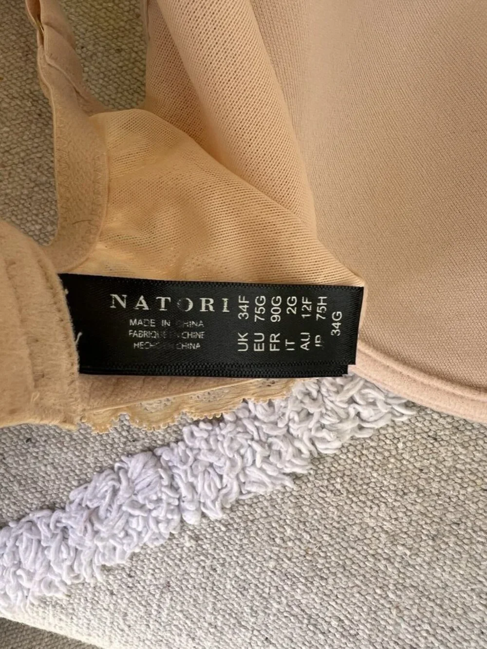 Natori Cherry Blossom Convertible Underwire Bra Nude Beige 721191 Size 34G